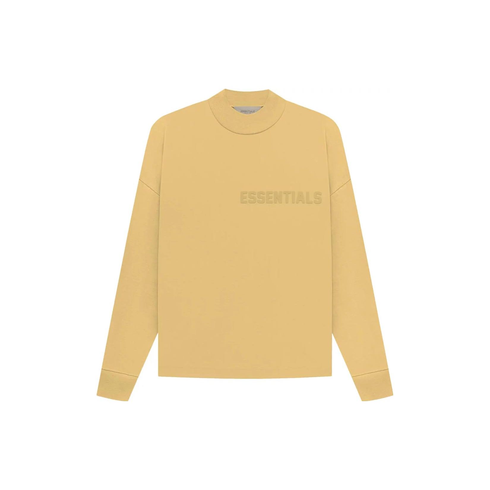 

Fear of God Essentials Long-Sleeve Tee Light Tuscan Unisex Tops Yellow 125BT222012F S