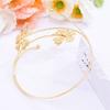 Blumenarmband Hohlarmband Mode Offenes Armband Party