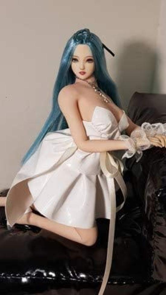 OBEST TBLeague 16 Figure Body Super Flexible Seamless Female Seamless Doll Body Skeleton Reference Model for Painting (S07C Pale Skin Bust Size L)