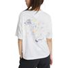 New Nike Women'ss Hand-Drawn Print Crewneck T-Shirt White FD9315-100