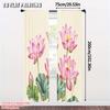 Window Drapes Lotus Versatile Polyester Fabric Without Electricity Spring Party Holiday Decor Suitable Home Use Curtain