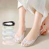 Women's Summer Thin Cotton Lace Shallow Mouth Non Slip Non Slip Heel Invisible Socks
