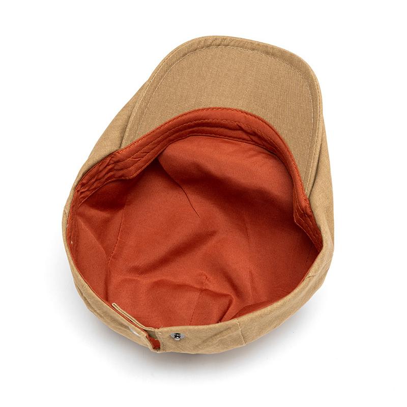 Solid Color Peaked Cap Women's Spring Summer Beret British Newsbsboy Cap Men's Forward Cap
