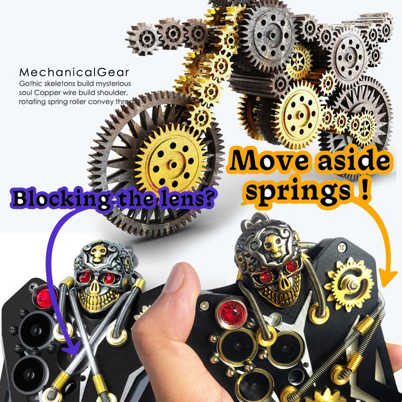 For Samsung Galaxy S22 Ultra 5G Cell Phone Case Shockproof Aluminum Alloy Gothic Style Cover