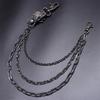 Soulcollision Catena per Cintura Punk Metal con Moschettone per Accessorio Moda Unisex