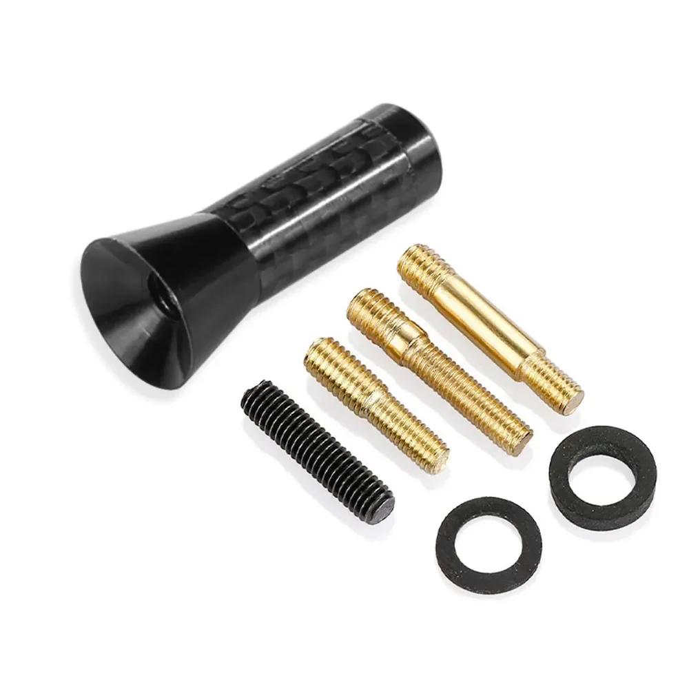3.5cm Car Antenna Mini Carbon Fiber Radio Short Aerial Automobiles For Acura  A4 A3 A6  Smart Mitsubishi Accessories