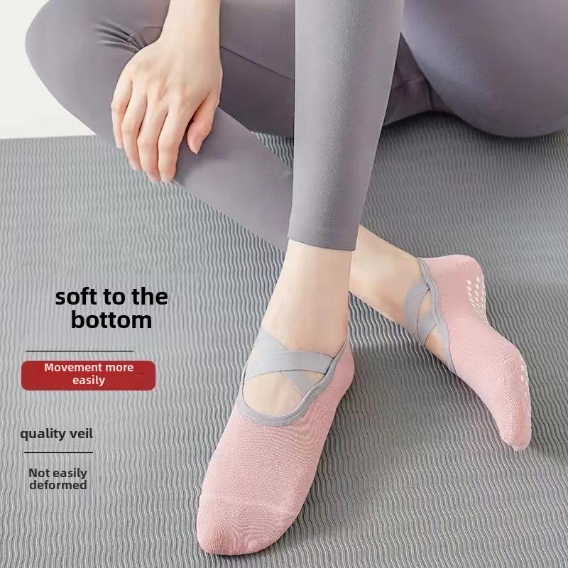 Women's Non-Slip Silicone Yoga & Pilates Summer Socks - Pure Cotton Sports & Dance Floor Socks
