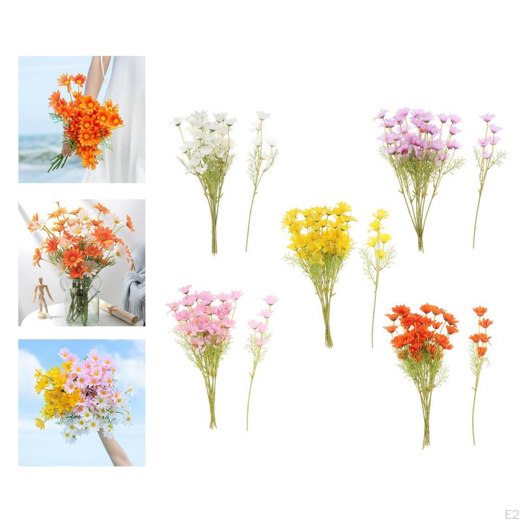 10 Branches Flowers Silk Daisy Bouquet
