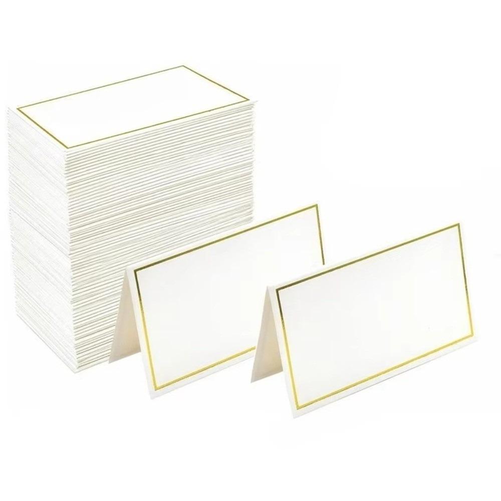 50Pcs Small Tent Card Place Cards Dining Table Decorations Seat Card Fashion Wedding Name Cards