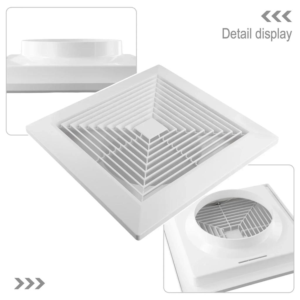 Výstup vzduchového ventilu ABS čtvercový ventilační difuzor pro klimatizaci Zaklapávací pružinový panel Ventilační kryt Odsávání vzduchu Kryt