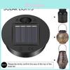 Schöne Solar Laterne LED Licht Mit Dekorativem Hut Design Für Outdoor Hof Ambiente