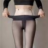 Velvet Cozy Nude Skin Leggings - T-Crotch, Double-Layer, Detachable Button, Perfect for Autumn and Winter