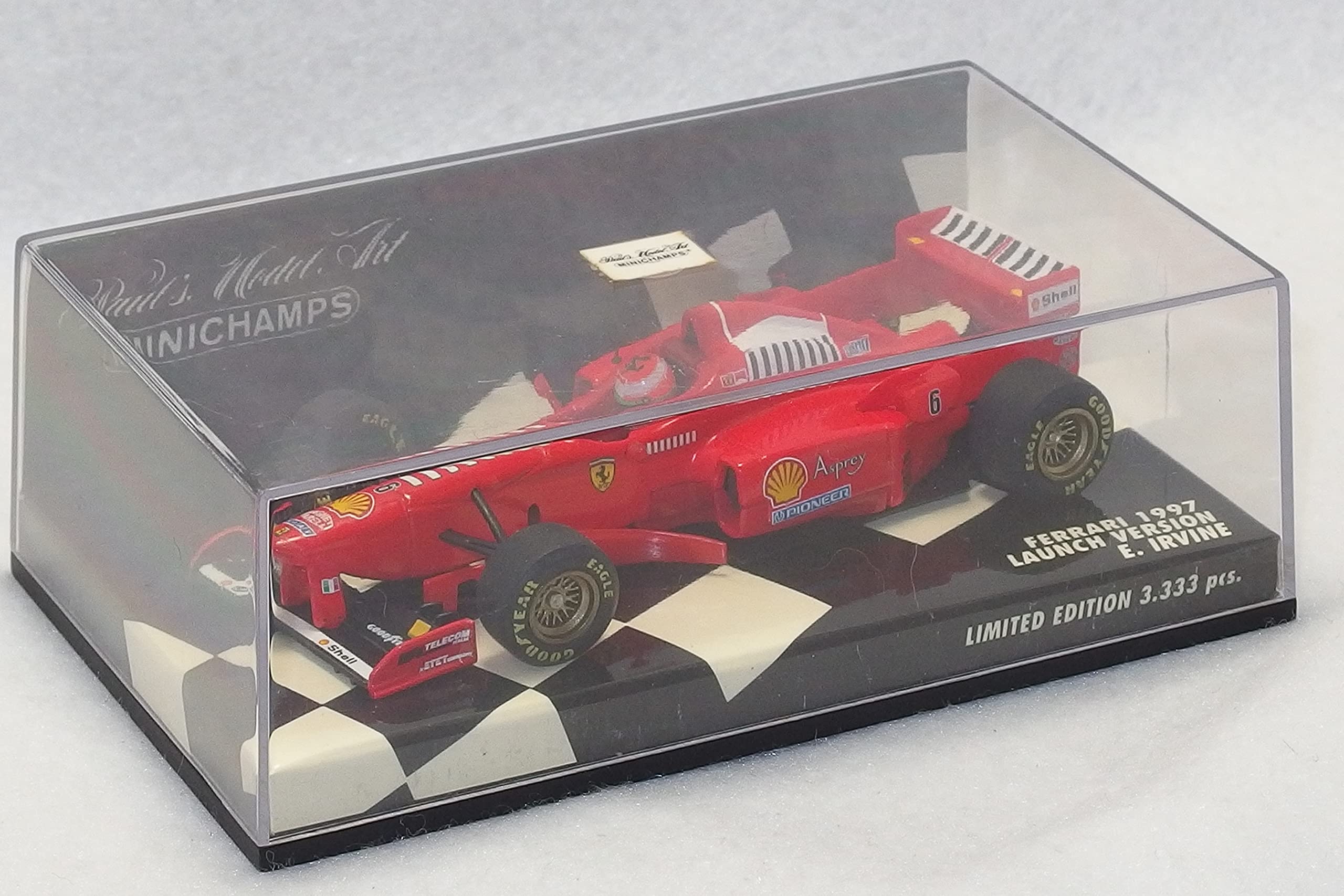 

MINICHAMPS F1 FERRARI 1997 ВЕРСИЯ ПРЕЗЕНТАЦИИ Ferrari Launch Version Эдди Ирвайн 430970096 PMA 4012138022492 формула 1/43 E.Irvine