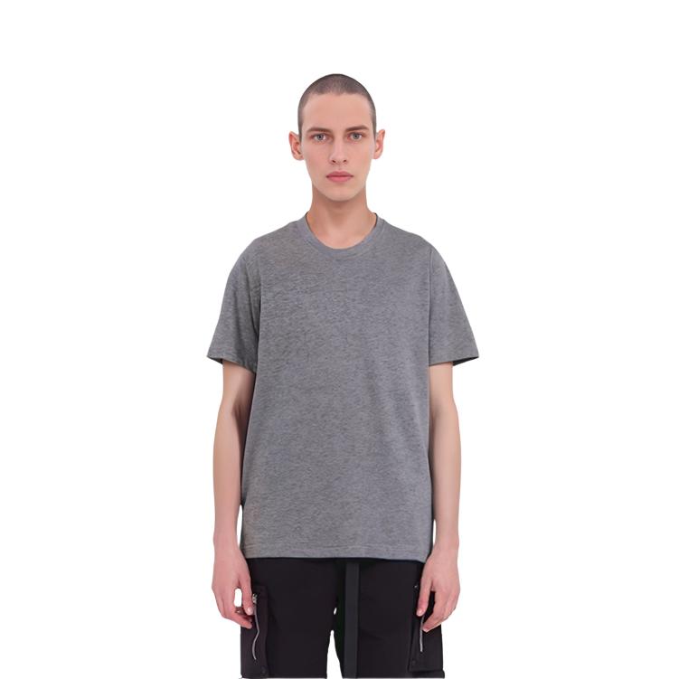 Jordan T Shirts Men's Gray Crew Neck Moderate Straight Fit AJ1159-063