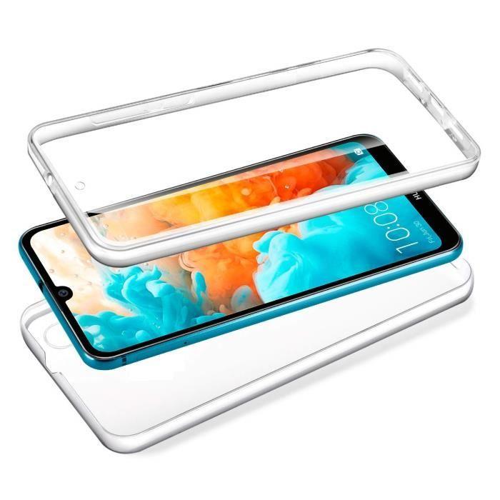 Skal Huawei Y6 2019 - Fodral Hölje Gel TPU Silikon Integralt Transparent Två Delar Fram Bak Ihopsättbart Phonillico®