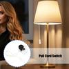 Multipurpose Pull Chain Switches Set Convenient for Lamp Fixtures Portable Designs Sturdy Plastic Construction 2A