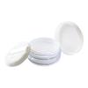 Natural Cosmetics Research Institute Powder Container with Inner Stopper and Puff Powder Powder Portable Face Powder Loose Powder White 1 Set - Case,