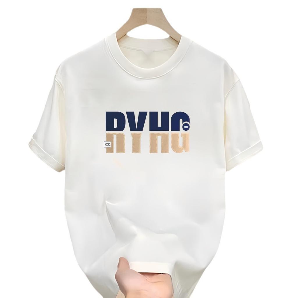 High-End American Heavy Cotton Short-Sleeved T-Shirt Men'S Trendy Brand Street Loose Top And Shirt Men'S