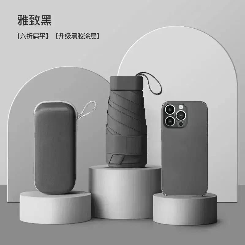 Mini Umbrella Capsule Umbrella SunnyRainy Dualuse Rainproof Sun Protection Outdoor Traveling Portable Parasol Umbrella