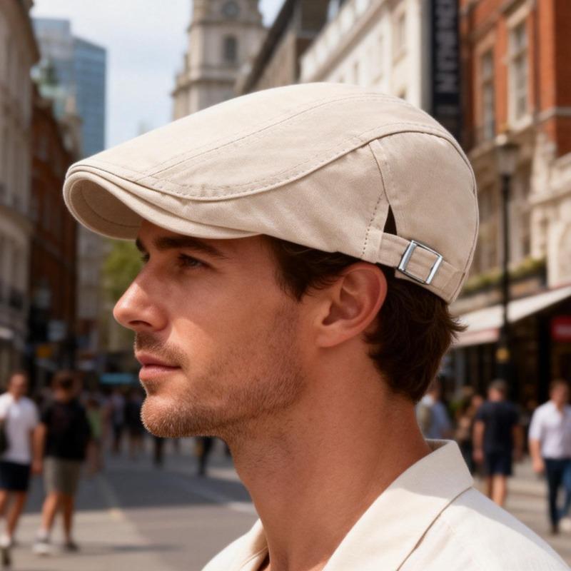 Spring Summer Newsboy Cap Classic British Soft Top Hat For Men Trendy Casual Beret Ivy Cap