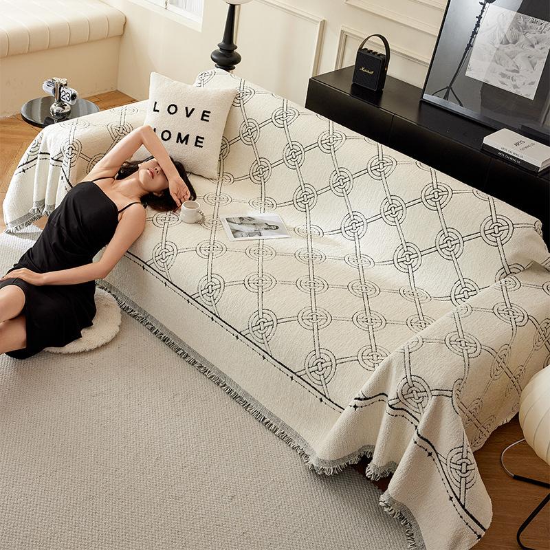 Anti-Scratching Sofa Cover Towel Full Covered Chenille Sofa Cover All-Inclusive Universal Dustproof Four Seasons Universal Sofa Cushion