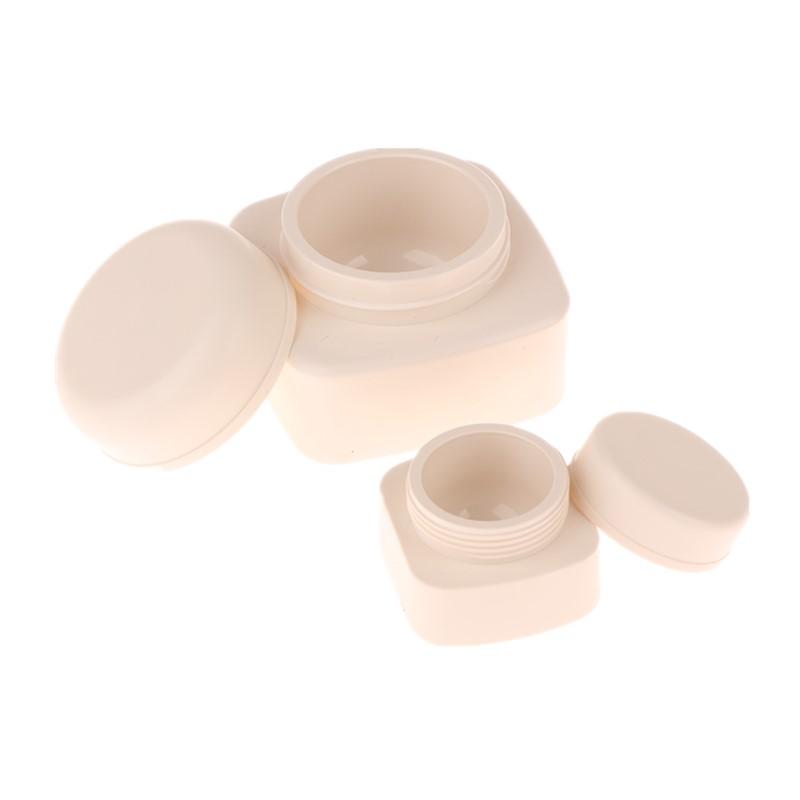 5/20G Empty Plastic Nail Art Cosmetic Square Containers Jar Face Cream Pot Nail Gel Powder Box Makeup Lotion Tool Packaging