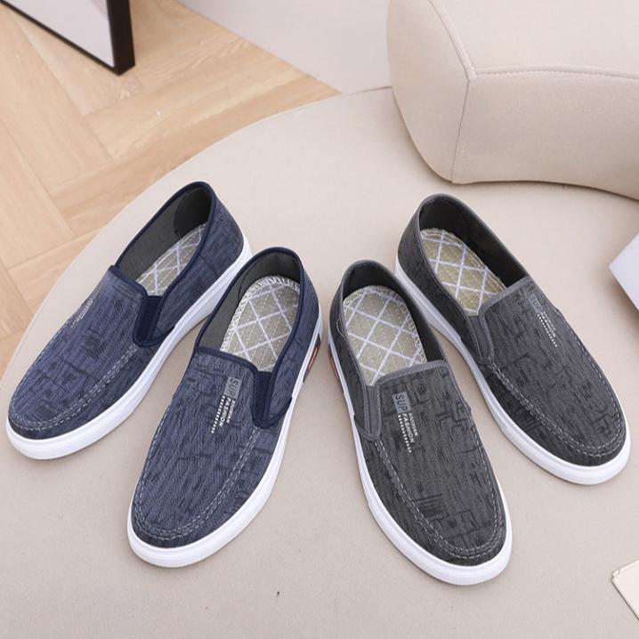 Leinwand Atmungsaktive Lässige Herrenschuhe Ein Fuß Stoffschuhe Bequeme Weichsohlige Schuhe Slipper Board Schuhe