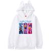 Kids Girls Anime Cartoon K-Pop Rumi Zoey Mira Printed Cat Ear Casual Long Sleeves Hoodies