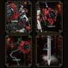 Black Thorn Sword Rose Building Blocks Gothic Style High Difficulty Assembly Model Creative Ornament Dark Style Gift