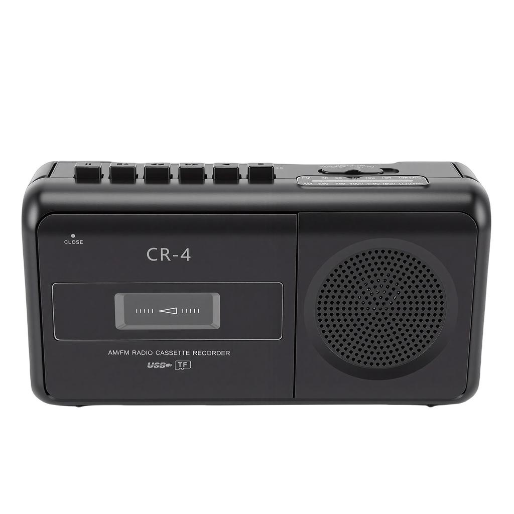 Cassette Tape Recorder Voice Recording Battery Operated MP3 To Cassette Converter Built in Speaker Mic Headphone Jack