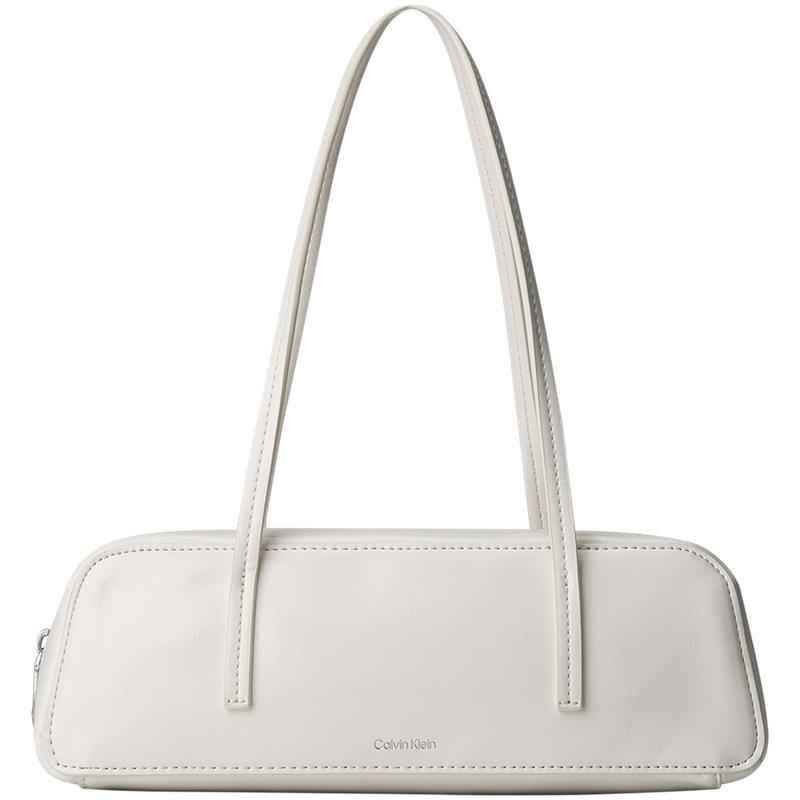 

Calvin Klein Elegant Commuter Minimalist Printed Underarm Bag Women Shoulder Bag Moonlight-White 4F3638G-4LX Basic Set (Bag)