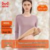 Mao Ren Women's Plush Thickened Down & Silk Thermal Underwear Set