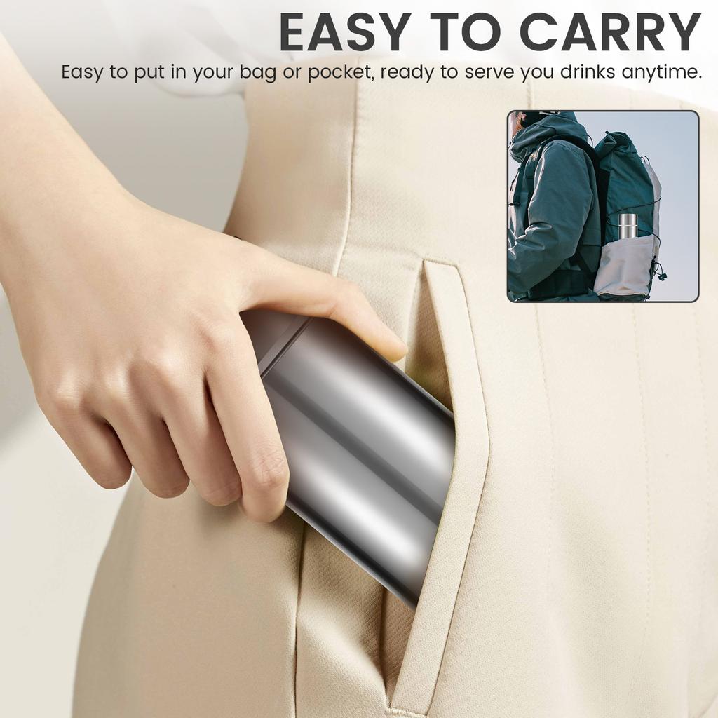 4pcs 120ml Mini Stainless Steel Water Bottles Insulated Water Bottles Leak Proof Outdoor Cups Portable Small Water Bottles