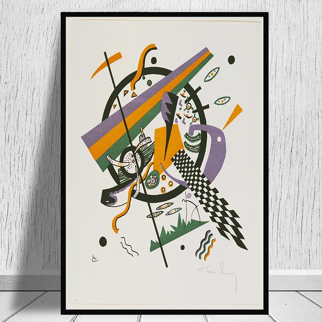 Abstract Poster Geometric Art Wassily Kandinsky Oil Painting and Wall Art Painting