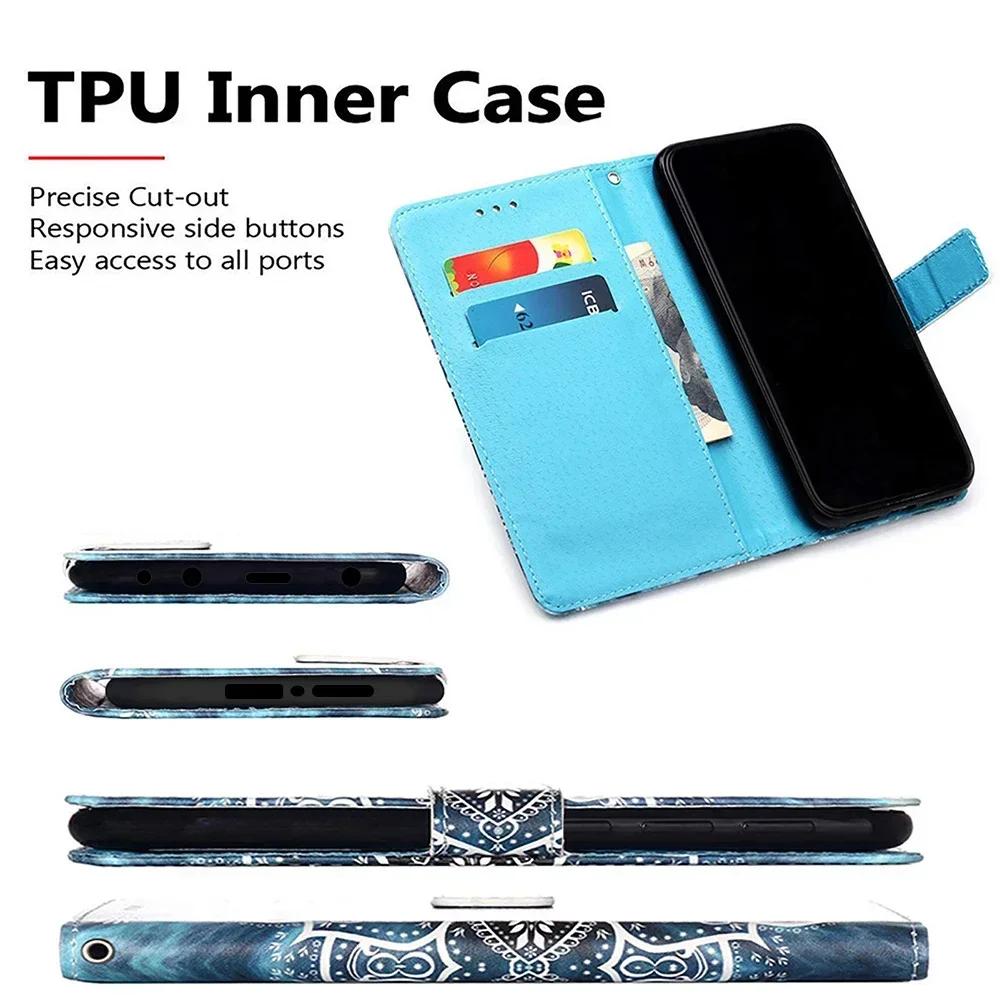 Cute Painted Leather Flip Phone Case on For vivo iQOO 15 Neo 11 Z10 Lite Z10X Z9X Z9 Turbo Z9S Pro Wallet Stand Book Cover Cards