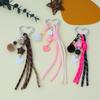 Trendy Ball Colorful DIY Charm Braided Rope Gifts Woven Rope Love Key Holder Bag Ornaments Bag Charm