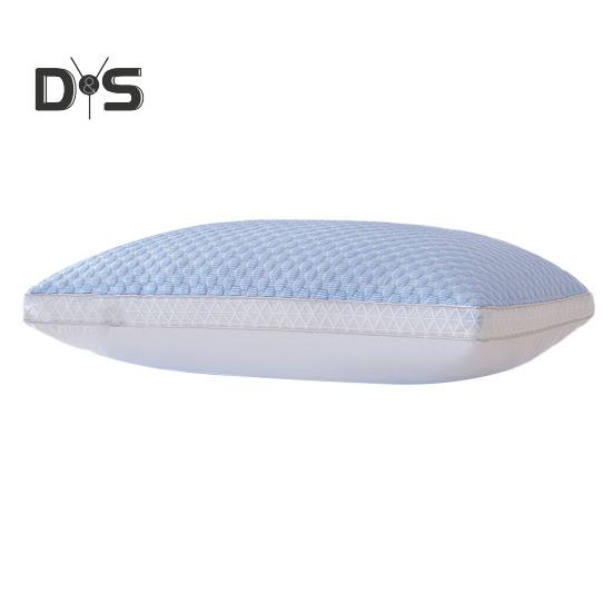 Summer Cool Pillow Washable 3D Texture Pillow with Mesh Border Breathable Cooling Pillow for Deep Sleep Home Bedroom Dormitory