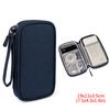 Compact Portable Cable Storage Pouch with Zipper Closure and Multiple Compartments