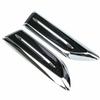 2pcs Universal Car Auto Air Flow Fender Stickers Chrome Side Hood Vent Decals Auto Exterior