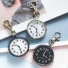 Keychain Pocket Watch Large Hanging Watch for Nurse Student Minimalist Luminous Clear Dial Old Man Quartz Pendant Watch Gift