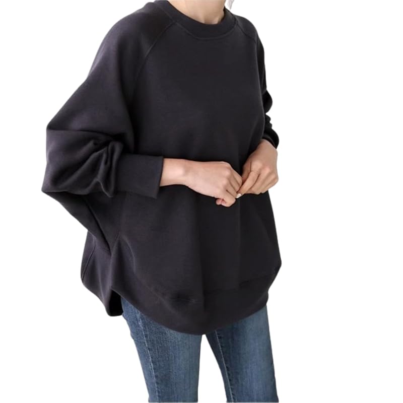 

[Dep Club] Loose and supremely comfortable trainer big size ladies Relaxing body shape cover dolman dolman sleeve sweatshirt ladies sheer sweatshirt