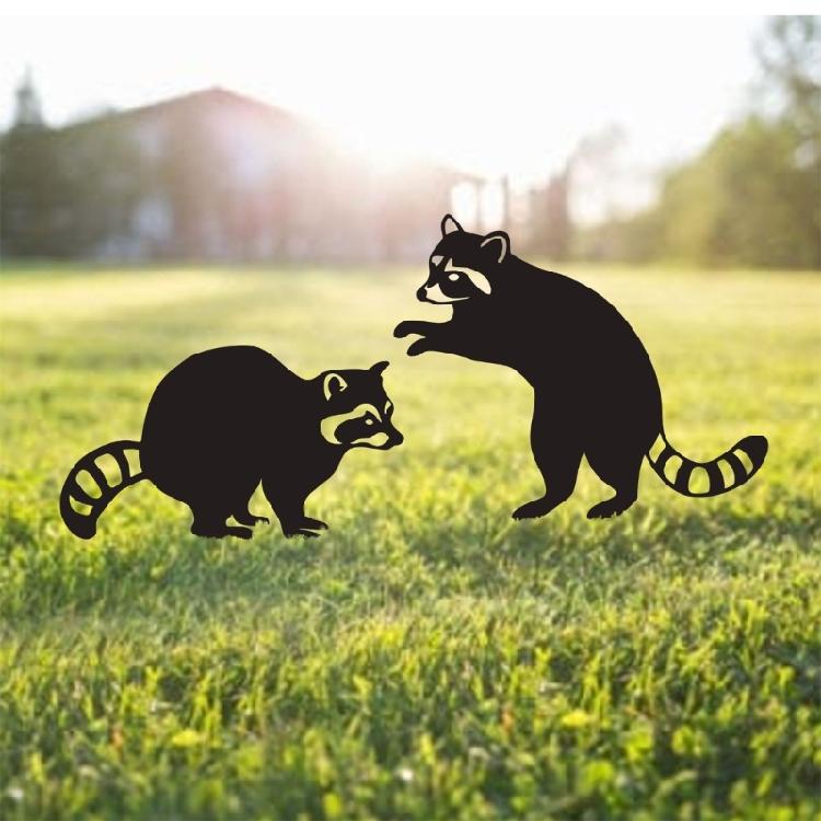 Kovový mývalový zahradní kolík Venkovní kolík na dvůr Květináče Rostlinná tyčka Ozdoba