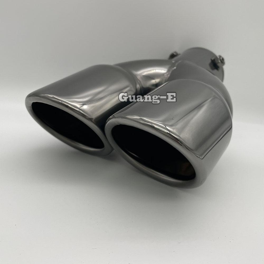 For Nissan Kicks 2017 2018 Car Body Cover Stainless Steel Muffler Pipe Outlet Dedicate Exhaust Tip Tail