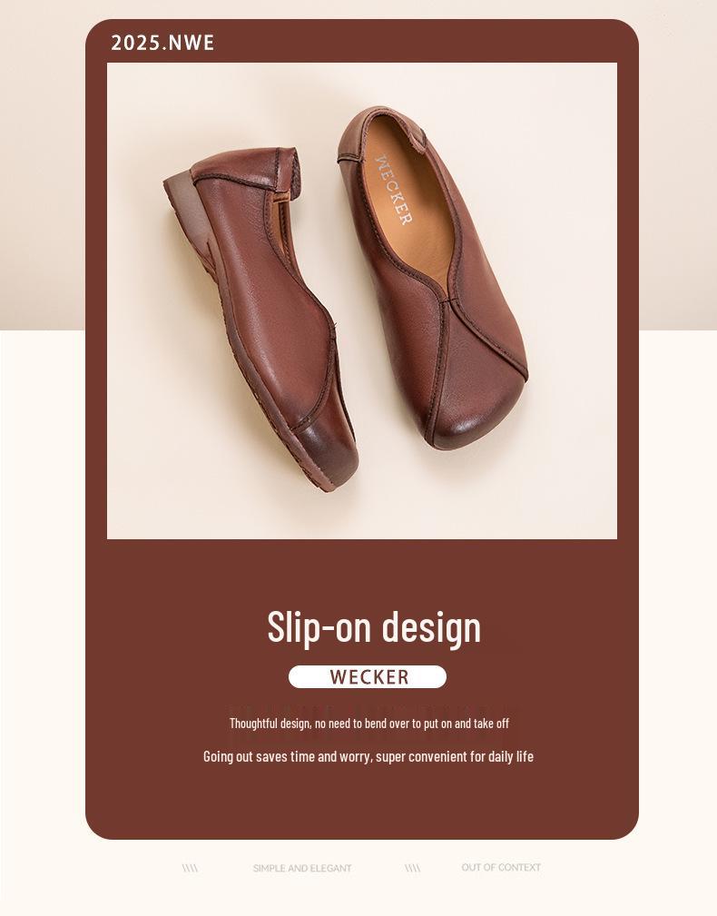 Women's Chunky Heel Pointed Toe Low Heel Commuter Shoes - Versatile Autumn Flats