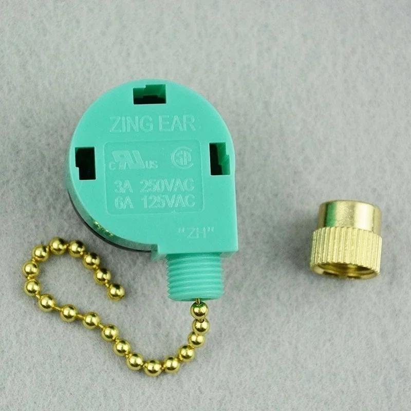 Zipper Switch, Fan, Wall Light, Ceiling Light Control Multi-speed Multi-light Green Four-speed Pull Switch