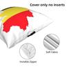Belgium Flag Map Design In French Square Pillowcase Cushion Cover Pillow Case Throw Pillow Cover for Home Sofa Living Room