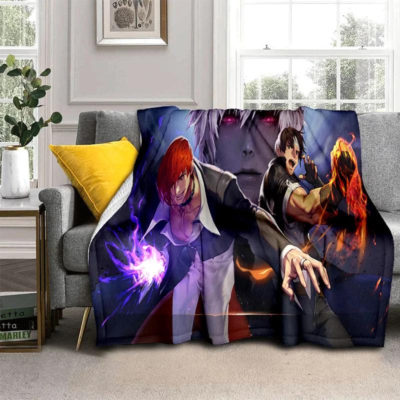 Retro Game King of Fighters Gamer Blanket,Soft Throw Blanket for Home Bedroom Bed Sofa Picnic Travel Office Cover Blanket Kids