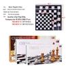 UB Magnetic Gold and Silver Folding International Chess Set - Medium Size for Adults and Kids