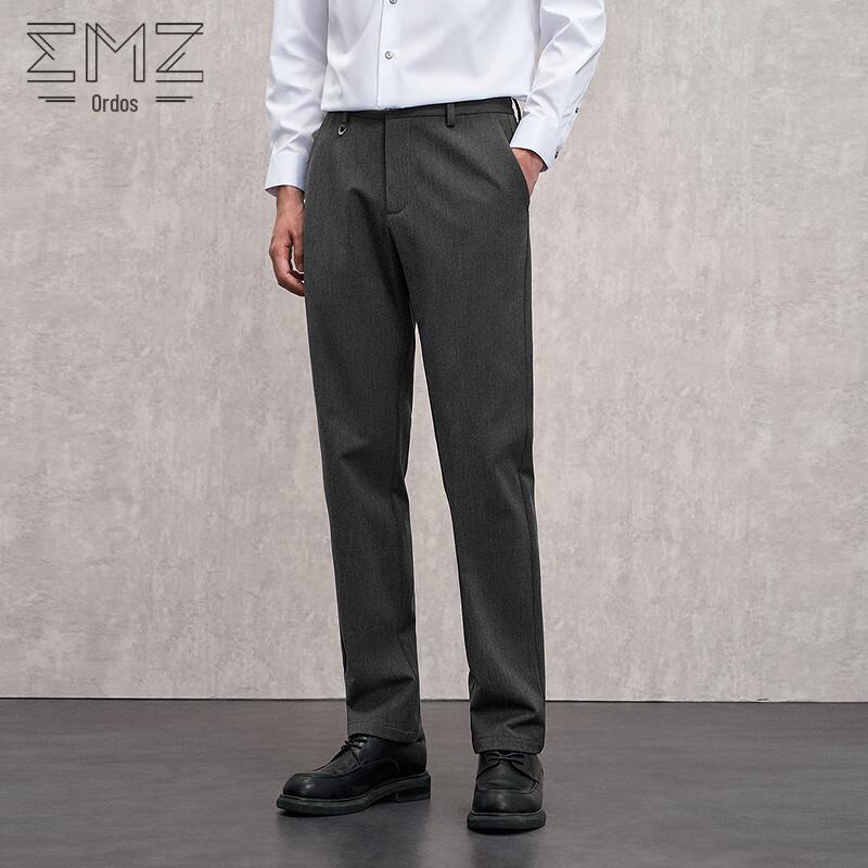 

EMZ Men s Autumn/Winter Warm Business Casual Trousers 36