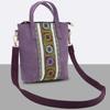 Ethnische Stil Stickerei Messenger Bag Damen Canvas Tasche kleine Handtasche